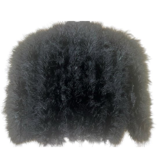 Cachet Black  Feather Jacket - Picture 2 of 8